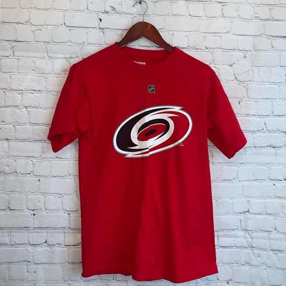 Reebok Carolina Hurricanes Hockey Red Shirt size S - Picture 2 of 8